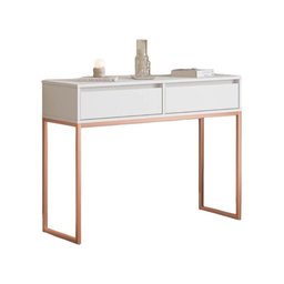 Aparador Buffet Rio 2 Gavetas para Sala 90 Cm Branco Cobre - 6