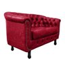 Kit Sofá 2 e 3 Lugares Chesterfield Couro - D'Rossi - Vermelho - 2