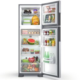 Geladeira Consul Frost Free Duplex 386 litros com Altura Flex cor  Inox  CRM44AK 220V - 9