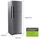Ver imagem 4 de Geladeira Consul Frost Free Duplex 386 litros com Altura Flex cor  Inox  CRM44AK 220V