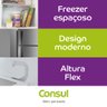 Geladeira Consul Frost Free Duplex 386 litros com Altura Flex cor  Inox  CRM44AK 220V - 14