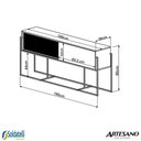 Ver imagem 3 de Balcao Buffet - Hanover C/metal Preto -27901