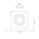 Ver imagem 3 de Luminária Spot Duplo Embutir Teto Sala Quarto Banheiro Led:branco