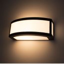 Ver imagem 3 de Arandela Policarbonato Maresia grande 29cm Branca + led 12w branco quente St1612