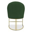 Ver imagem 2 de Kit 04 Cadeiras Poltrona de Jantar Bela Suede Verde Base Metálica Industrial Dourado - Pallazio