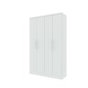 Ver imagem 4 de Guarda-roupa 4 Portas Amsterdam Tcil Móveis - Branco