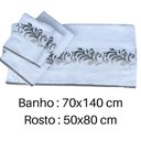Ver imagem 2 de Jogo de Toalha Banho e Rosto Eda 2 Peças Branca