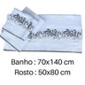 Jogo de Toalha Banho e Rosto Eda 2 Peças Branca - 2