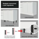 Ver mais imagens de Balcão Madesa Stella 40 cm 1 Porta Branco