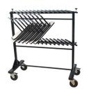 Ver imagem 1 de Porta Pranchetas de Cadeira Empilhável Linha Hotel Smart - Preto