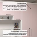 Ver imagem 5 de Quarto de Solteiro com Guarda Roupas e Mesa de Cabeceira Alpes Luciane Móveis