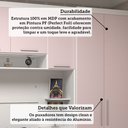 Ver imagem 5 de Quarto de Solteiro com Guarda Roupas e Mesa de Cabeceira Alpes Luciane Móveis