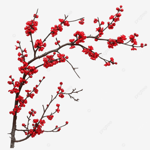 Haste de Flor de Cerejeira Artificial Salmão - 80 Cm