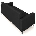 Ver imagem 5 de Sofá 2 Lugares Sala Living Industrial 160cm Senna K01 Veludo Preto - Lyam Decor