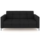 Ver imagem 3 de Sofá 2 Lugares Sala Living Industrial 160cm Senna K01 Veludo Preto - Lyam Decor