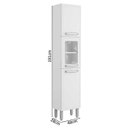 Ver imagem 3 de Paneleiro Simples de Aço 1 Porta Alta e 2 Portas Médias com Vidro Bertolini Evidence 7032 Branco