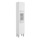 Ver imagem 2 de Paneleiro Simples de Aço 1 Porta Alta e 2 Portas Médias com Vidro Bertolini Evidence 7032 Branco