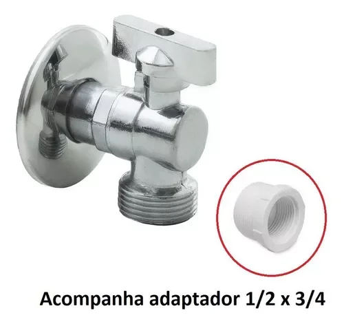 Ver imagem 3 de Registro Torneira Esfera Máquina Lavar Roupa Louça 1/2 X 3/4