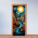 Ver imagem 2 de Adesivo de Porta - Cidade Mágica