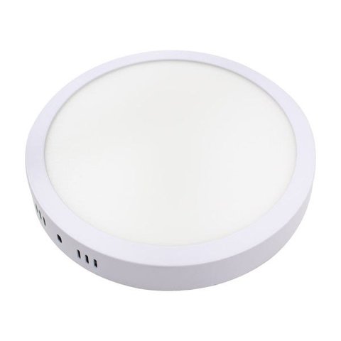 Kit 3x Painel Plafon Led 18w Luminária Sobrepor Redondo Branco Quente St543