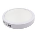 Ver imagem 4 de Kit 3x Painel Plafon Led 18w Luminária Sobrepor Redondo Branco Quente St543