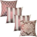 Ver imagem 1 de Kit 4 Capas de Almofadas Luxo Rosê Gold 45x45cm