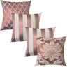 Kit 4 Capas de Almofadas Luxo Rosê Gold 45x45cm - 1