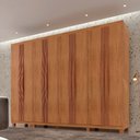 Ver imagem 1 de Guarda Roupa Casal Dunas 8 Portas 4 Gavetas Moderna Mobília Naturalle