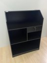 Ver imagem 3 de Balcão Caixa Preto 100% Mdf (recepção Vallet Loja Gaveta)