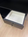 Ver imagem 2 de Balcão Caixa Preto 100% Mdf (recepção Vallet Loja Gaveta)