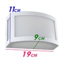 Ver imagem 2 de Arandela Maresia em Policarbonato Super Resistente Branca + Led 12w Branco Quente St789