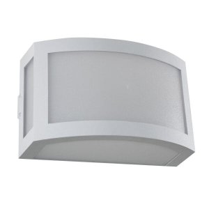 Arandela Maresia em Policarbonato Super Resistente Branca + Led 12w Branco Quente St789