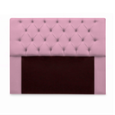 Ver imagem 2 de Kit Cabeceira Mirage + Calçadeira Grécia Casal 140cm Suede:rosê