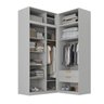 Guarda-roupa Modular de Canto 4 Peças 8 Portas com 4 Portas de Correr Jade CabeCasa MadeiraOriginals - 5