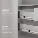 Ver imagem 6 de Guarda Roupa Planejado de Canto 4 Peças 8 Portas com 4 Portas de Correr Jade CabeCasa MadeiraOriginals Cinza/Urbano
