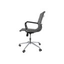 Ver imagem 3 de Kit 2 Cadeiras de Escritório Cliente Diretor Charles Eames Eiffel Esteirinha Stripes Preta