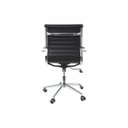 Ver imagem 4 de Kit 2 Cadeiras de Escritório Cliente Diretor Charles Eames Eiffel Esteirinha Stripes Preta