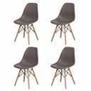 Ver imagem 1 de Kit 4 Cadeiras Charles Eames Cor Nude - Fendi
