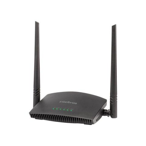 Roteador Wi-Fi Intelbras RF 301K, 300MBPS, 2 Antenas 5dBi, 2.4GHz, IPv6 - Preto