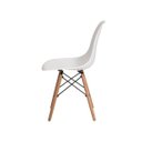 Ver imagem 4 de Kit 2 Cadeiras Sala de Jantar Charles Eames Eiffel Madeira - Branco