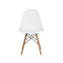 Ver imagem 3 de Kit 2 Cadeiras Sala de Jantar Charles Eames Eiffel Madeira - Branco