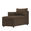 Ver imagem 2 de Recamier Divã Londres 140cm Suede Marrom - Inova Decor