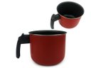 Ver imagem 6 de Conjunto de Panelas Elegan com Antiaderente Tampa de Vidro e 24 Talheres Vermelho / Preto Cor: Preto