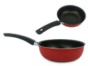 Ver imagem 5 de Conjunto de Panelas Elegan com Antiaderente Tampa de Vidro e 24 Talheres Vermelho / Preto Cor: Preto