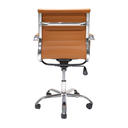 Ver imagem 7 de Kit 2 Cadeiras de Escritório Cliente Diretor Charles Eames Eiffel Esteirinha Stripes Caramelo