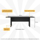 Ver imagem 3 de Mesa de Escritório 200cm para Reunião com Tampo 30mm Multimóveis Cr25281
