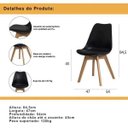 Ver imagem 5 de Kit 2 Cadeiras de Jantar Saarinen Leda Design Branca