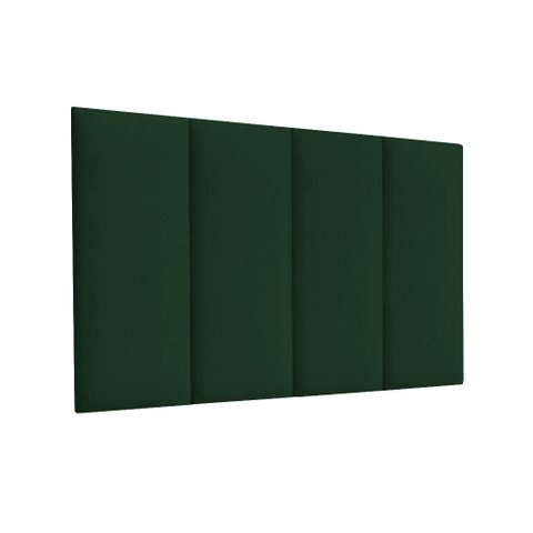 Cabeceira Solteiro Mdf/mdp Estofada Suede 0,90 Verde Musgo