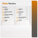 Ver imagem 4 de Colchão Solteiro Washington Espuma D23 Liso 88x188x14cm