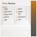 Ver imagem 4 de Colchão Solteiro Washington Espuma D23 Liso 88x188x14cm